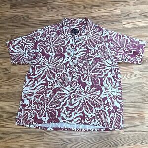 Joseph & Feiss Shirt Mens XL Classic Fit Hawaiian Dress Lounge 100% Silk Top